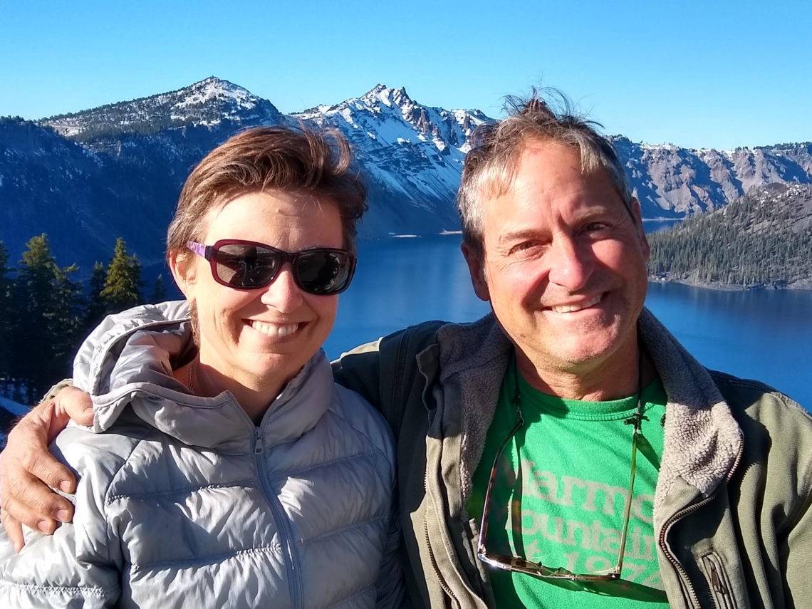 Jen & Harry at Crater Lake 2019