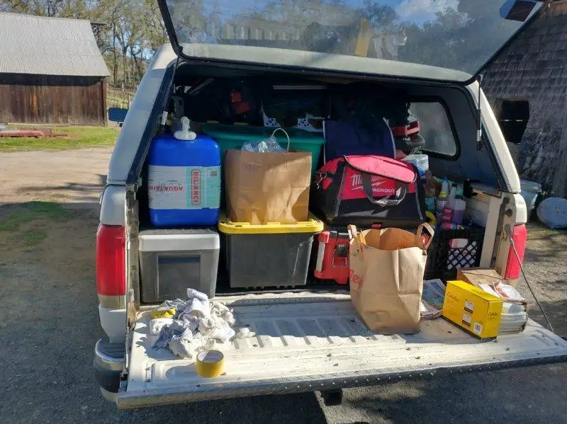 Truck packed for Mexico