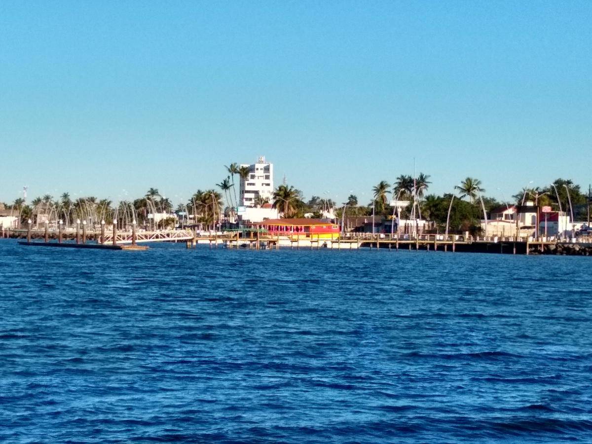 "Bustling" Altata Malecon.