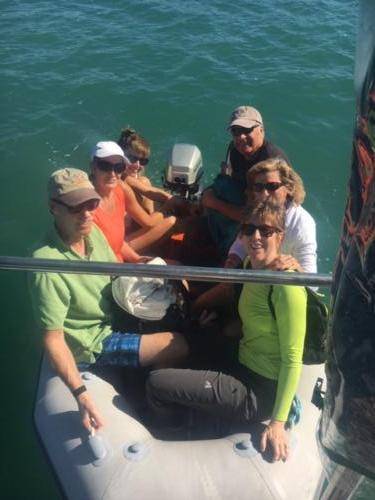 Dorene, Jeff, Mary, Don, Debbie (mom), (me driving)